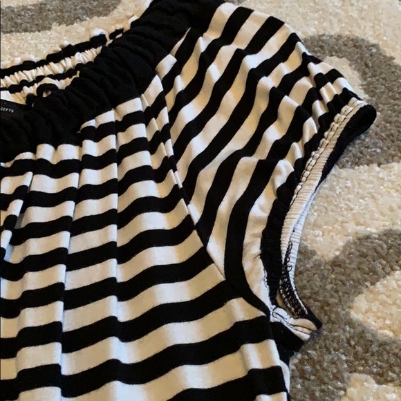 INC Black and White striped Blouse - Picture 4 of 5